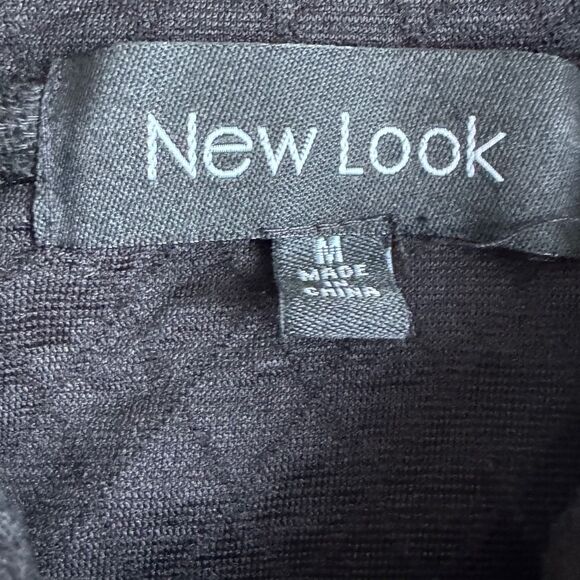 New Look Women's/Juniors Cropped Quilted Hoodie Sweatshirt Jacket Size Medium - Picture 5 of 7